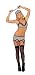 R-6204, Slightly Naughty Paris Does Prison Costume 6 PC Set ~ Risque Collection