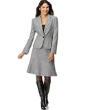 Calvin Klein Plus Size One-Button Tweed Skirt Suit