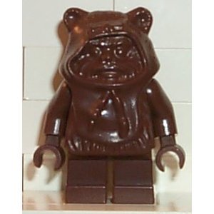 LEGO Star Wars Minifigur - Ewok, Braun Haube