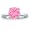 Engagement Ring in Silver w/ Pink CZ - size 6