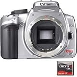 Canon Digital Rebel XT SLR Camera Body Kit - Chrome Finish with SanDisk 2GB 60x Speed Ultra II Compact Flash Memory Card.
