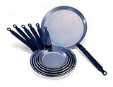 Steel Pancake Crepe Pan. 26cm diam, 10. Heavy quality steel