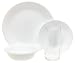 Corelle Livingware 16-Piece Dinnerware Set with Drinkware, Service for 4, Winter Frost White