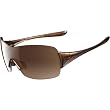 Oakley Miss Conduct Squared Women's Active Fashion Sunglasses w/ Free B&F Heart Sticker - Brown Sugar/VR50 Brown Gradient