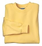 NEW Hanes Ultimate Cotton - Crewneck Sweatshirt Daffodl Yellow-S