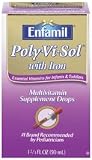 Enfamil Poly-Vi-Sol Supplement Drops, Multivitamin with Iron for Infants & Toddlers 1.66 fl oz (50 m