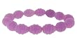 Carved Bead 10mm Stretch Bracelet - Purple Jade