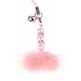 Hand Crafted Cellular Phone Charm - Fluff Ball - Pink