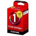 Lexmark No.1 Ink Cart 2Pk