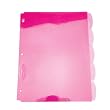 Wilson Jones Think Pink Transparent View-Tab Dividers, 5 Tabs per Set, Pink (W61005)