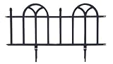 Easy Gardener 8840 Forged Iron 24-Inch x 10-1/4-Inch Pound-In Plastic Landscape Edging, Black - 24 Pack/48-Feet