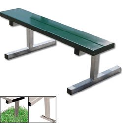 4' Powder Coated Bench w/o Back (EA)