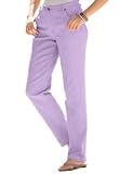 Jeans, stretch denim with straight leg and 5 pockets