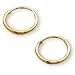 14K Yellow Gold Hoop Pierced Earrings (Pair) for Children - 10 mm