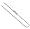 Attractive 14 KT White Gold 0.6 MM 14K Baby Box Chain Necklace 22
