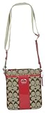Coach Sutton Signature Swingpack Handbag Khaki Watermelon