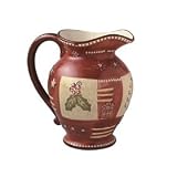 Pfaltzgraff Holiday Spice Hand-Painted Sculpted Pitcher
