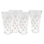 Zak Designs Clear And Eggshell White 19-Ounce Dot Dot Tumbler, Set of 4