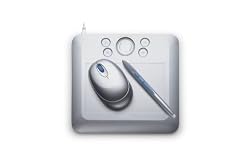 Bamboo Fun (Small) Silver Tablet with Pen, Mouse & Graphics Software