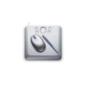 Bamboo Fun (Small) Silver Tablet with Pen, Mouse & Graphics Software