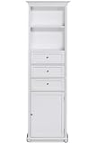 Hampton Bay 22w Standard Linen Storage Cabinet, 22W, WHITE