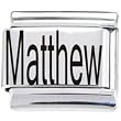 Body Candy Italian Charms Laser Nameplate - Matthew
