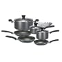 T-Fal Banquet Non-Stick 10 Piece Cookware Set, Grey