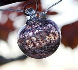 Aurora Glow - Glass Solar String Lights - Purple (Purple) (See Text)