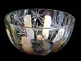 Angel Wings Design - Hand Painted - Serving Bowl - 6 inch diameter