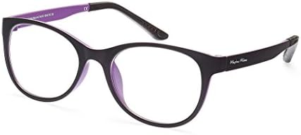Cagalli Cc1038 Cateye Rx Eyeglasses Clear Lens Lightweight Glasses Frame ... (B-Purple, demo lens)