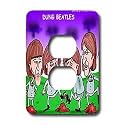 Londons Times Funny Music Cartoons - Dung Beatles - Light Switch Covers - 2 plug outlet cover