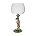 Hand-Painted and Jeweled Alligator Wine Glass