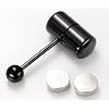 14g 5/8" BLACK Vibrating Tongue Ring Barbell Capsule- 14g 5/8"~16mm