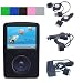 (5 in 1)silicone Skin for Sandisk Sansa Fuze 2 Gb 4 Gb 8 Gb Mp3 Player + Screen Protector for Sansa Fuze + Car Charger + Travel Charger + Retractable Cable for Sansa Fuze