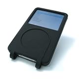 Solid Black Silicone Case for the Apple Ipod Video 30GB