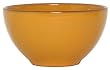 Terracotta Glazed Pottery Dark Wheat Yellow Medium Bowl 8"D 4.5"H