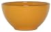 Terracotta Glazed Pottery Dark Wheat Yellow Medium Bowl 8"D 4.5"H