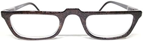 High Magnification Reading Glasses by See Clearly Readers (5.00, Dark Brown)
