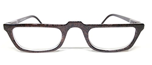 High Magnification Reading Glasses by See Clearly Readers (5.00, Dark Brown)