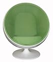 Eero Aarnio Style Ball Chair Green Fabric