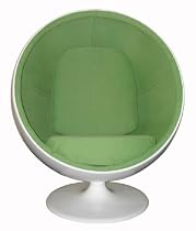 Eero Aarnio Style Ball Chair Green Fabric