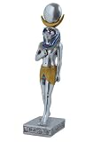 Egyptian Horus Falcon Statue Pewter Silver 7461