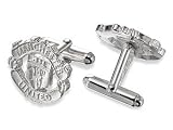 Image of Silver Manchester United Crest Swivel Cufflinks