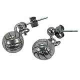 GemGear® Pewter Volleyball Earrings