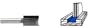 31/64" Diameter x 3/4" Cutting Length, 2-1/4" Overall Length - Straight Cut Double Flute Bit