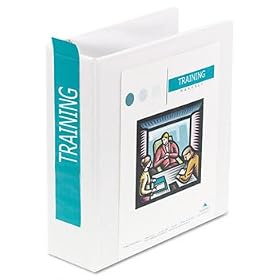 International A4 Size 4-Ring View Binder, 3 Capacity, White