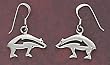 Southwestern Native American Navajo Crafted Bear Earrings with Heartline in Sterling Silver, #TP191