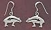 Southwestern Native American Navajo Crafted Bear Earrings with Heartline in Sterling Silver, #TP191