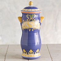 Pfaltzgraff Villa della Luna Tall Covered Pasta Jar