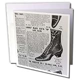 Florene Vintage - Antique Ladies Shoes - Greeting Cards-12 Greeting Cards with envelopes